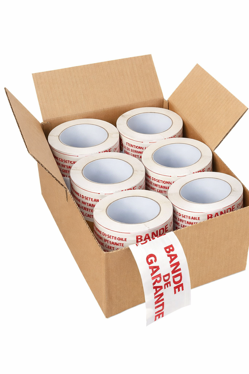 ADHESIF 48x100 BANDE DE GARANTIE - Carton de 36 rouleaux – Image 2